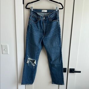 Abercrombie & Fitch High Rise Jeans - Blue